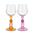 Bubble Stem Wine Glass Set