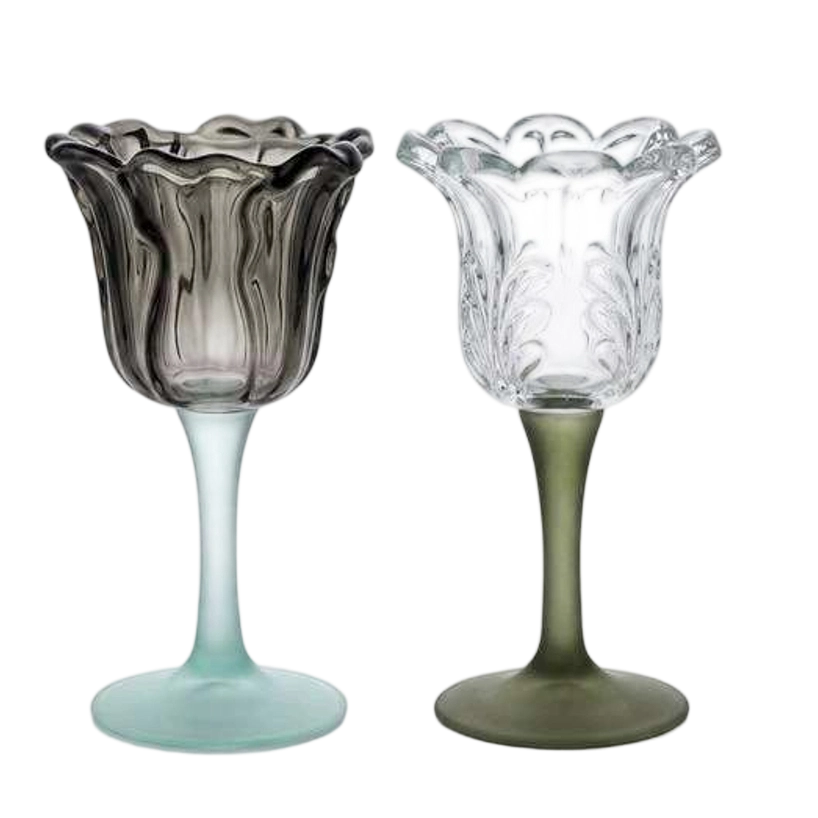 Tulip Green Novelty Wine Glass Set